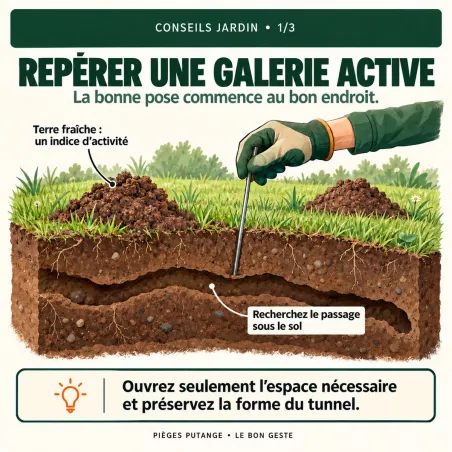 Lot de 10 pièges à taupe Putange traditionnel acier cuivré 