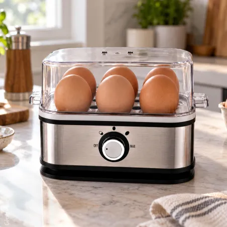 Cuit-œufs automatique 6 places - Cuisson parfaite et simplifiée