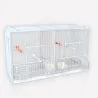 Lot de 3 cages d'élevage oiseaux équipées et superposables avec clips