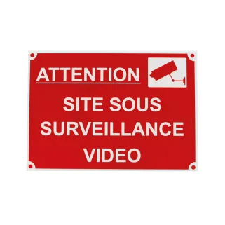 Panneau SITE SOUS SURVEILLANCE VIDEO Akilux 34 x 24cm