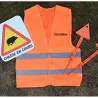 Kit Sécurité du Chasseur, gilet fluo, panneau, piquets de battue