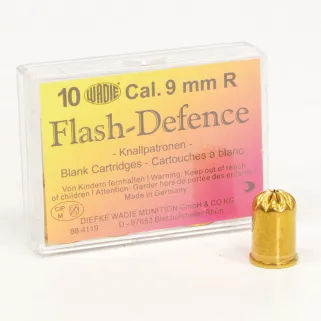 Boîte de 10 munitions Flash Défense 9mm