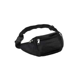 Sac banane 4 poches zippées Noir 290x100x60mm