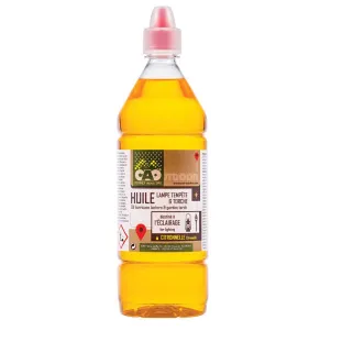 Huile citronnelle pour lampe à pétrole 1L