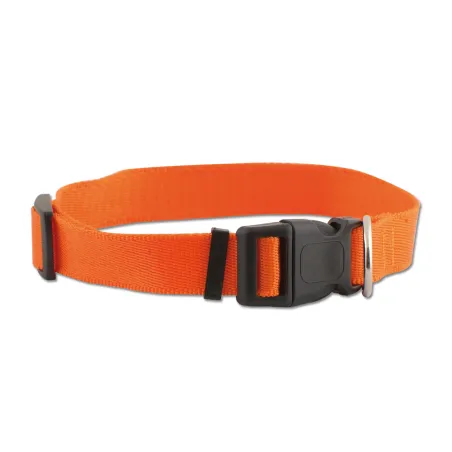 Collier nylon réglable 30-45cm / Orange