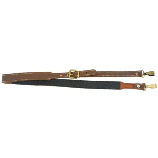 Bretelle Cuir Avec Renfort Épaule Mousqueton