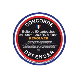 Boîte 50 cartouches à blanc 9mm RK pour revolver