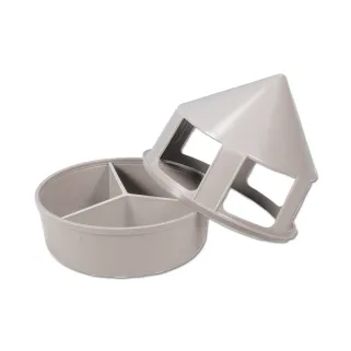 Mangeoire 1,5L à grit en plastique pour pigeons