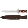 Dague de chasse pour veneur manche bois lame acier 24 cm ép 5mm Dague de chasse pour veneur manche bois lame acier 24 cm ép 5mm