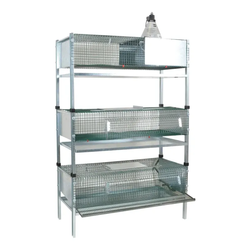 Kit complet cage d'élevage cailles calva 100 X 50 X 180 cm Kit complet cage d'élevage cailles calva 100 X 50 X 180 cm