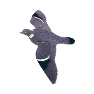 Pigeon floqué, ailes battantes avec ressort