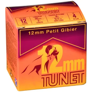 Boîte de 25 cartouches Tunet bourre jupe calibre 12 mm / 50