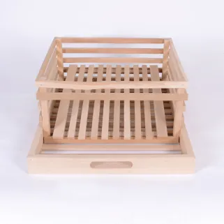 Tiroir de réserve à pomme de terre pour garde manger en bois