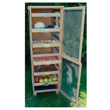 Garde manger en bois (fruitier/ légumier) hauteur 150 cm