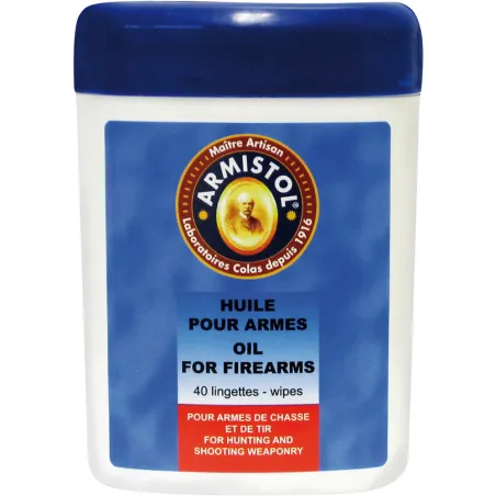 35 Lingettes Nettoyantes pour Armes Armistol