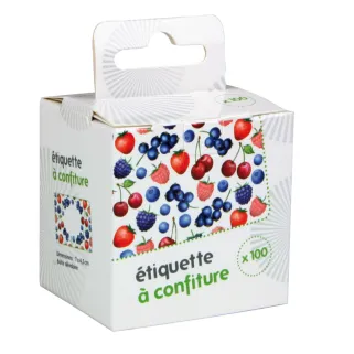 Étiquettes Autocollantes pour Confiture x 100