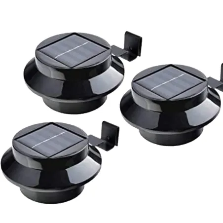 3 Lampes solaires pour gouttière