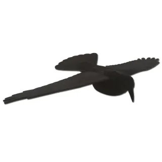 Appelant corbeau ailes ouvertes en polyéthylène