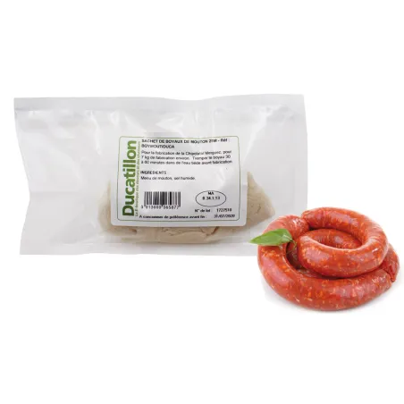 Sachet de boyaux de mouton 25 mètres