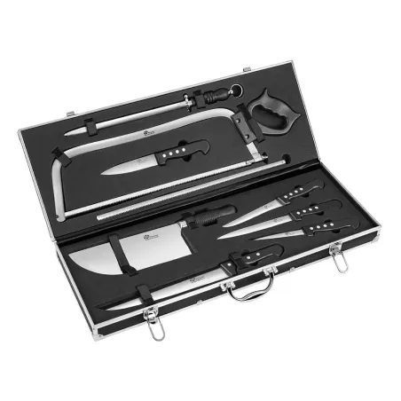 Mallette de boucher professionnelle en alu 8 pièces