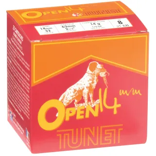 Boîte de 25 cartouches Tunet bourre jupe calibre 14 mm / 63