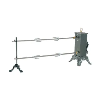 Tournebroche électrique 2 broches cuisson volailles et gibiers 12 kg de viandes