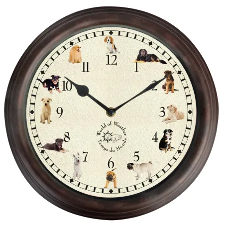 Horloge murale avec 12 sons de chien