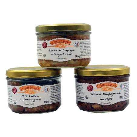 Terrines de 180 g (Lot de 3)