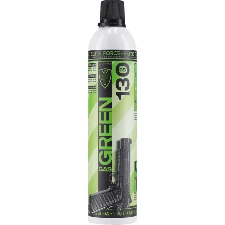 Bombe de gaz 600ml Elite Force green 130PSI