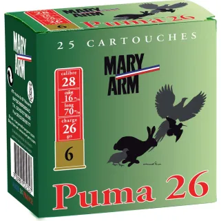 Boite de 25 cart PUMA 26g 28/70