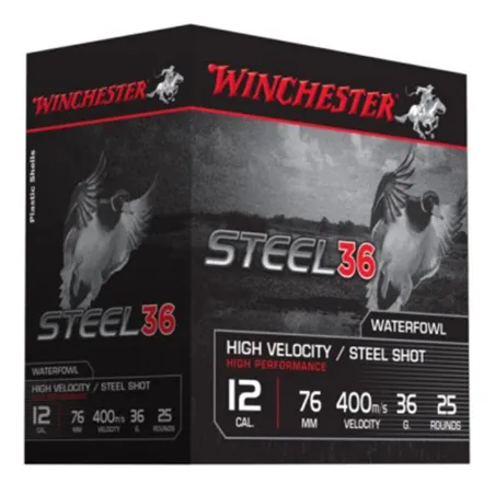 Cartouche WINCHESTER Steel 36 Calibre 12-76 36g