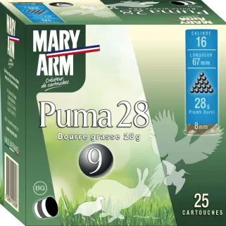 Boite de 25 cart PUMA 28g 16/67