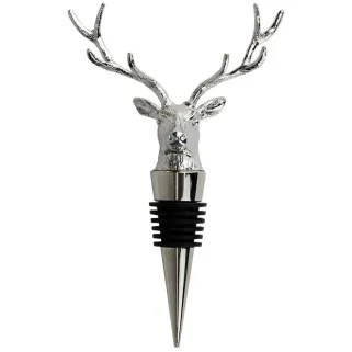 Bouchon de bouteille de vin cerf en métal