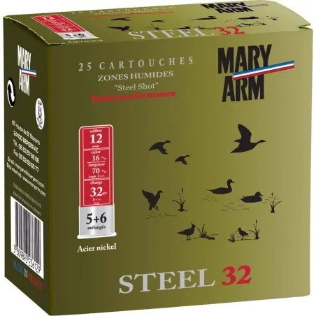 Boite de 25 cart STEEL 32g 12/70