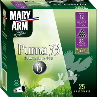 Boite de 25 cart PUMA 33g 12/70