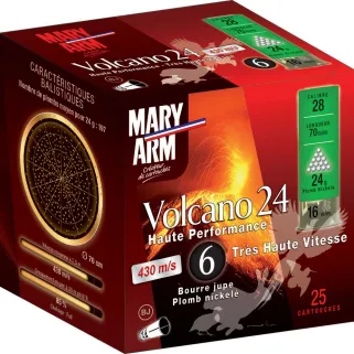 Boite de 25 cart VOLCANO 28/70 24g pb 6
