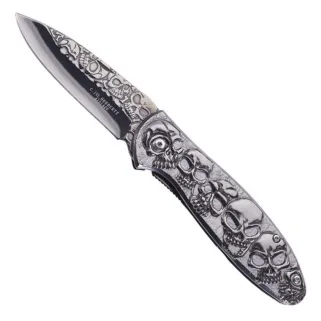 Couteau titane tête de mort Herbertz®