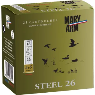 Boite de 25 cart STEEL 26g 16/67 pb 4+5