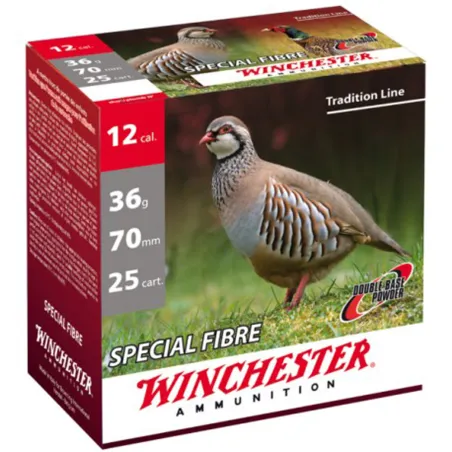 Cartouche WINCHESTER Spécial Fibre Calibre 12/70 36g