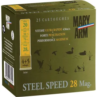Boite de 25 cart STEEL SPEED 28g 20/76 pb 4+5