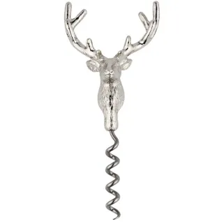 Tire-bouchon cerf en métal