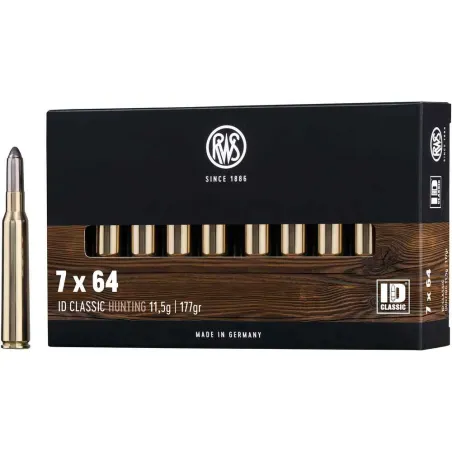 Boite 20 Balles RWS ogive ID - 7x64 - 177grs - 11.5g