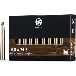 Boite de 20 Balles RWS ogiv EVO - 9.3x74R - 291grs - 18.8g