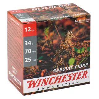 Cartouche WINCHESTER Spécial Fibre Calibre 12-70 34g