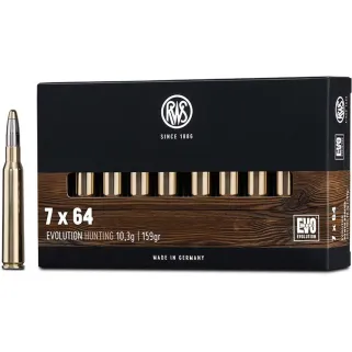 Boite de 20 Balles RWS ogive EVO - 7x64 - 159grs - 10.3g