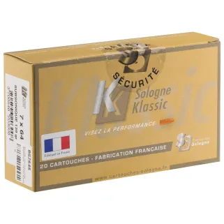 Balles SUBSONIQUE Sologne Klassic 7x64