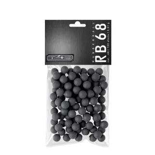 Billes d'entrainement T4E RB68 caoutchouc cal. 6 boîte x100