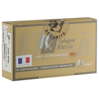 Boite de 20 Balles SUBSONIQUE Sologne Klassic 308WIN