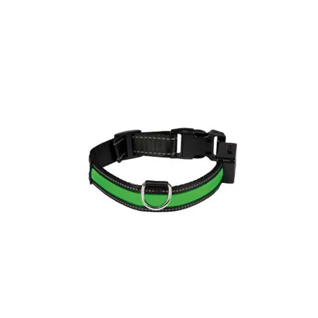 Collier pour chien lumineux Eyenimal® USB rechargeable vert