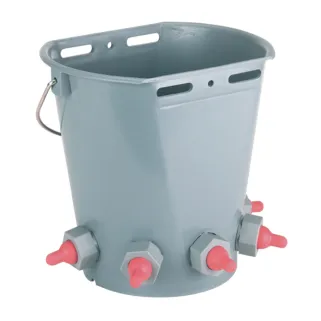 Seau biberon pour agneaux 5 tétines 8L - KERBL